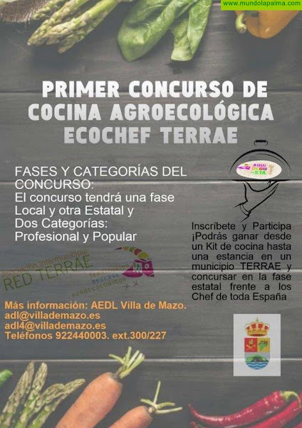 Villa de Mazo convoca un concurso de cocina agroecológica para potenciar el consumo de productos locales