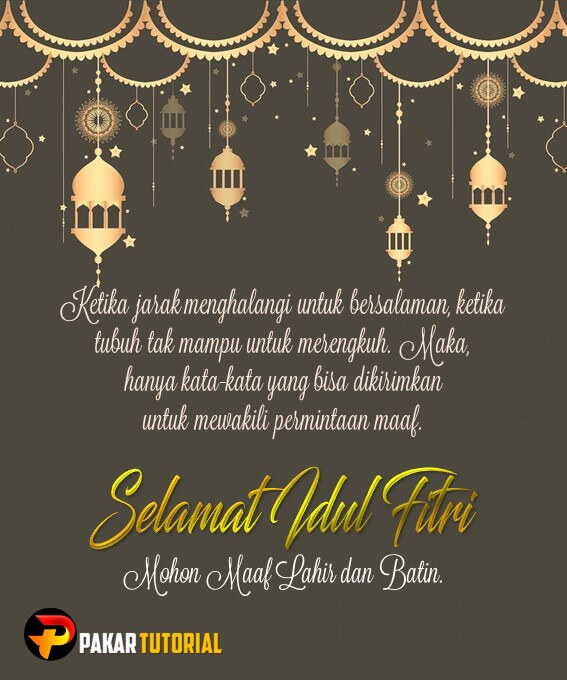 Ucapan Selamat Idul Fitri Bentuk Gambar Video Animasi - PAKAR TUTORIAL