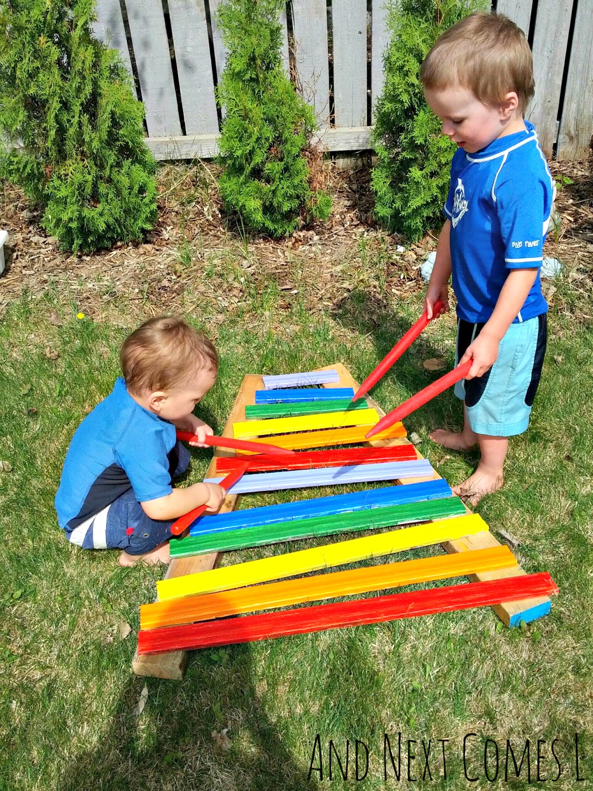 Homemade Rainbow Xylophone And Next Comes L Hyperlexia Resources