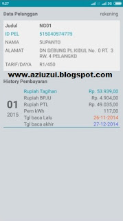 Cek Tagihan Listrik PLN lewat Android