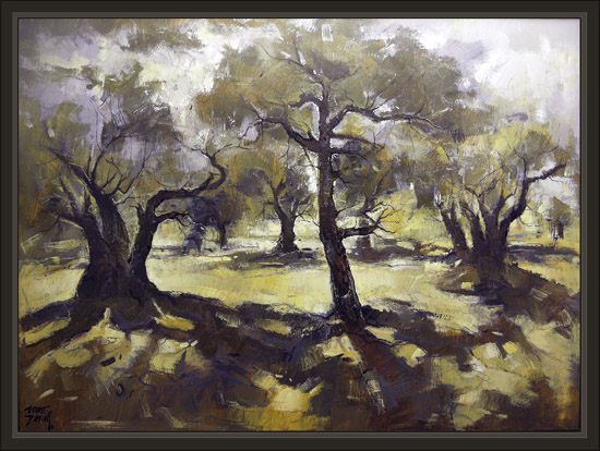 OLIVOS-PAISAJES-CAMPO-NATURALEZA-PINTURAS-ERNEST DESCALS-