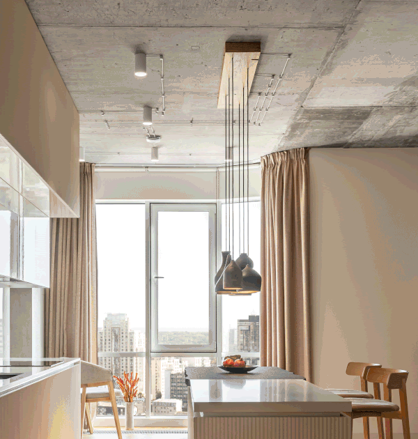 Diseño muebles de cocina: Diseño de cocina con una especial iluminacion