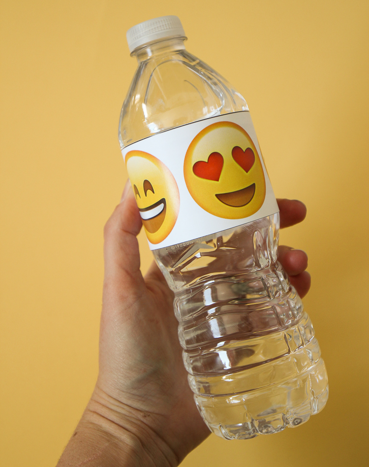 The Craft Patch Emoji Party Water Bottle Labels
