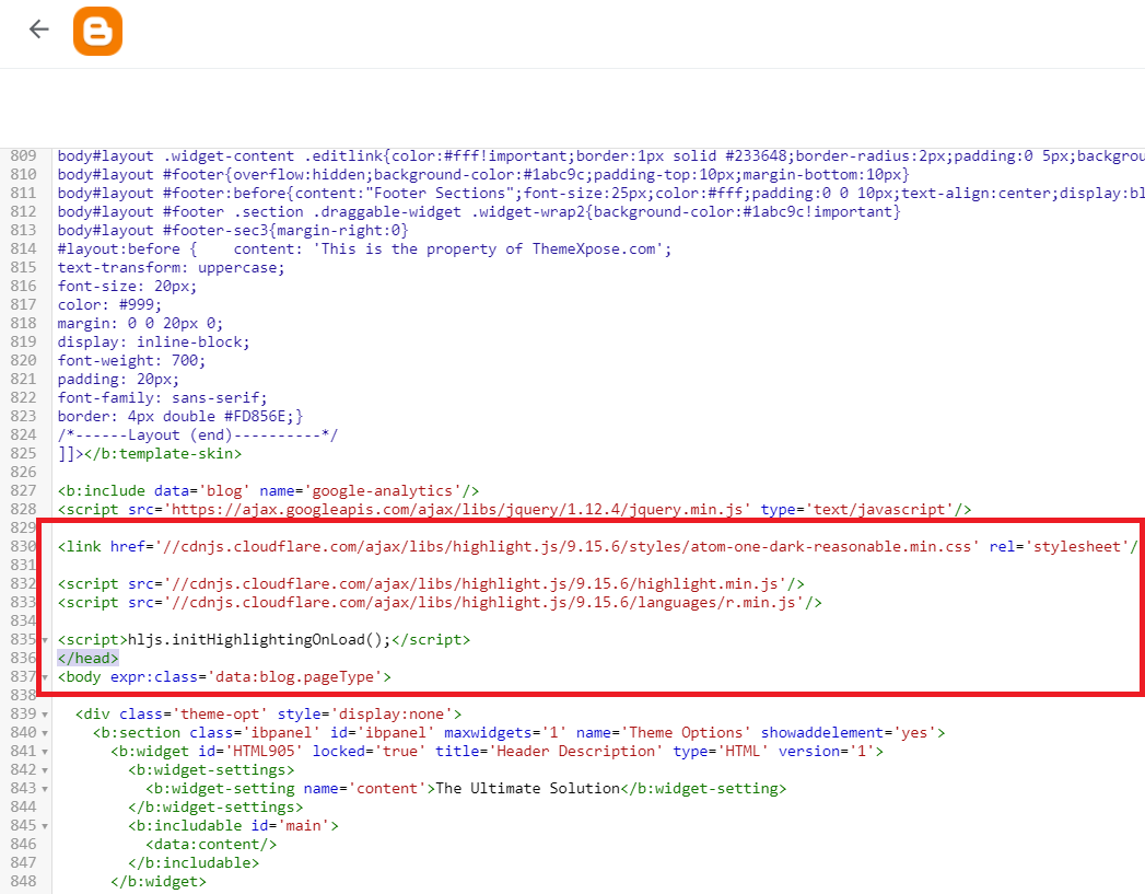 How to add code snippet to your blogger/ blogspot websites - BharatSoft