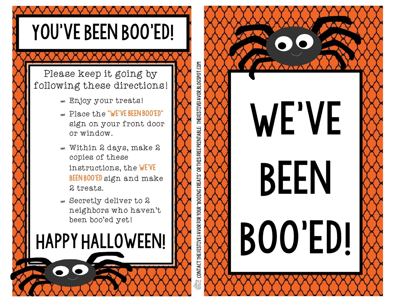 The Festive Favor You ve Been Boo ed Free Printable 