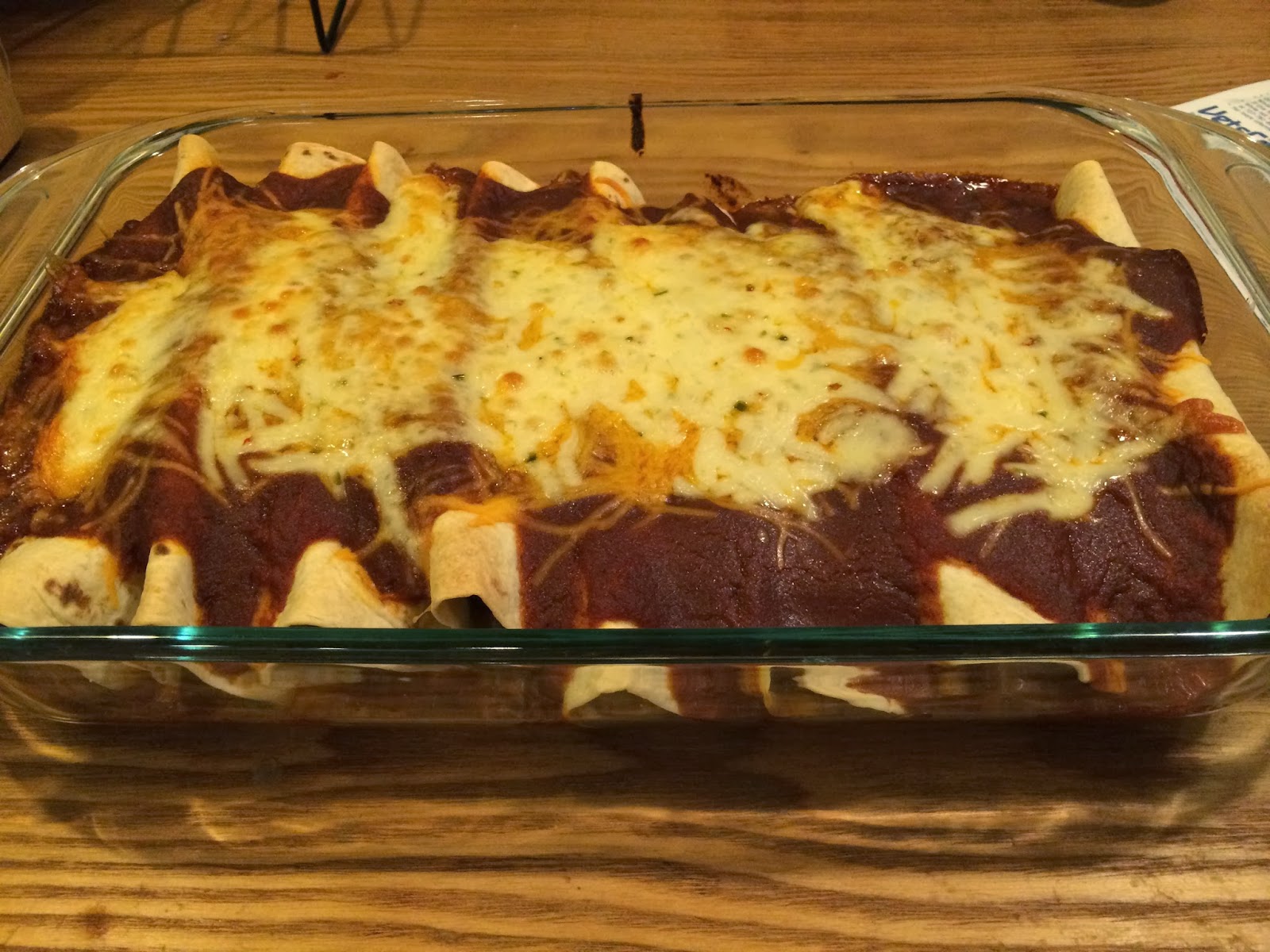 My Salty Kitchen Shredded Beef Enchiladas with Homemade Red Enchilada