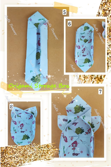 Table Centrepiece Origami Storage Box Step by Step Origami Storage Box