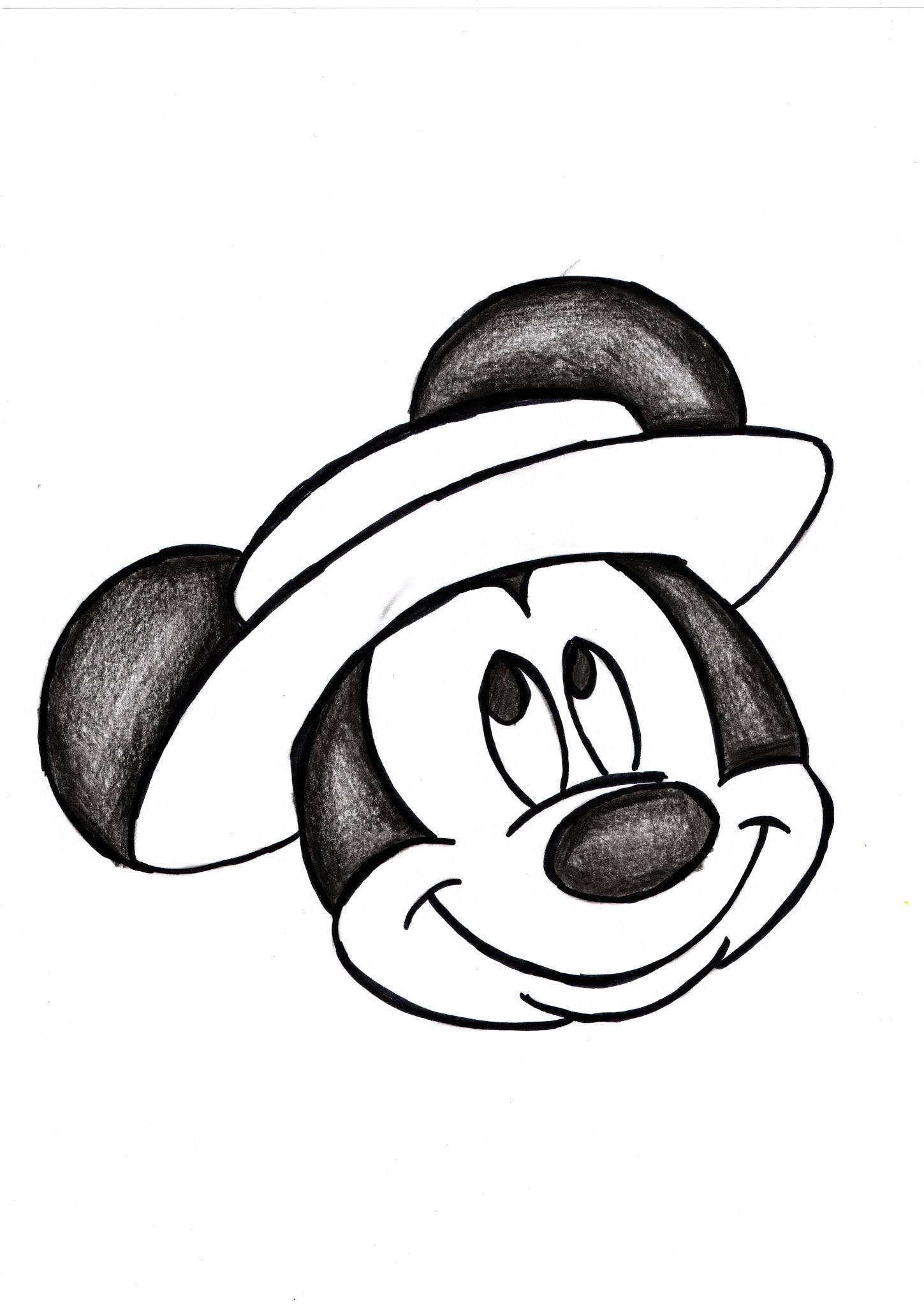 Bored and wanted to do a Mickey Mouse sketch by stickycactusink on  DeviantArt
