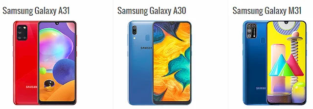 ما هو الفرق بين هاتف سامسونج Galaxy M31 و Galaxy A31 ؟