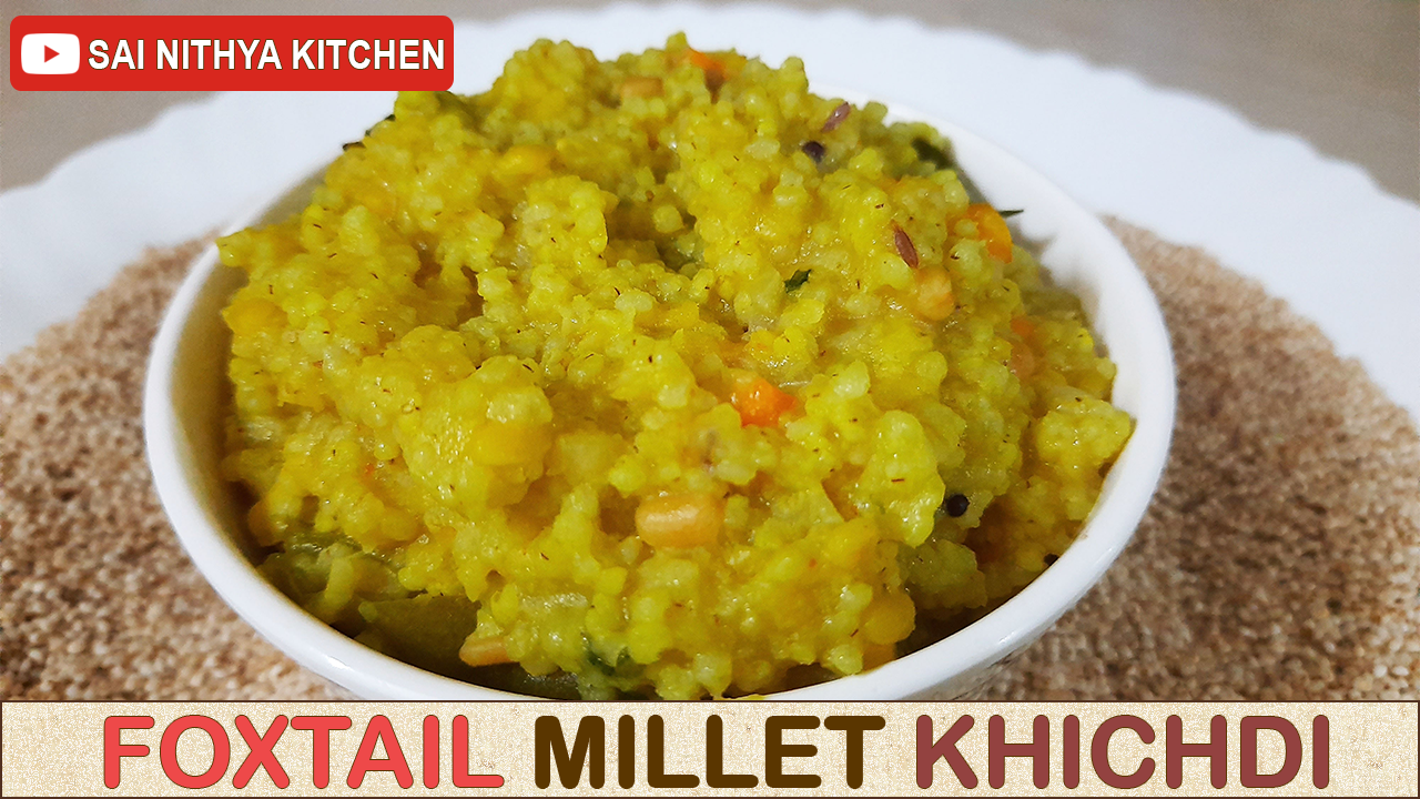 Healthy Easy Foxtail Millet Kichdi Recipe how to cook millet? Gluten
