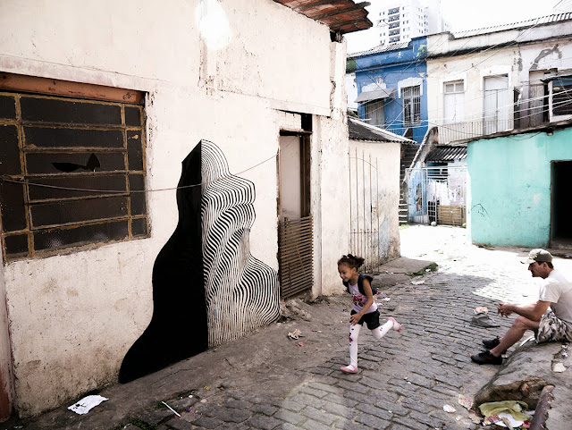 Street Art By 2501 On The Streets Of Sao Paulo Brazil with Herbert Baglione and Marina Zumi. 4
