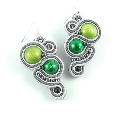 kolczyki sutasz zielone