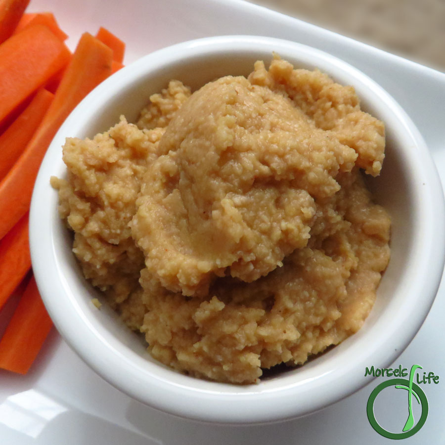 Morsels of Life - Sriracha Hummus - Try this Sriracha Hummus - it's like Sriracha in a delicious dippable snack form. Eat it on some veggie sticks or just with a spoon!