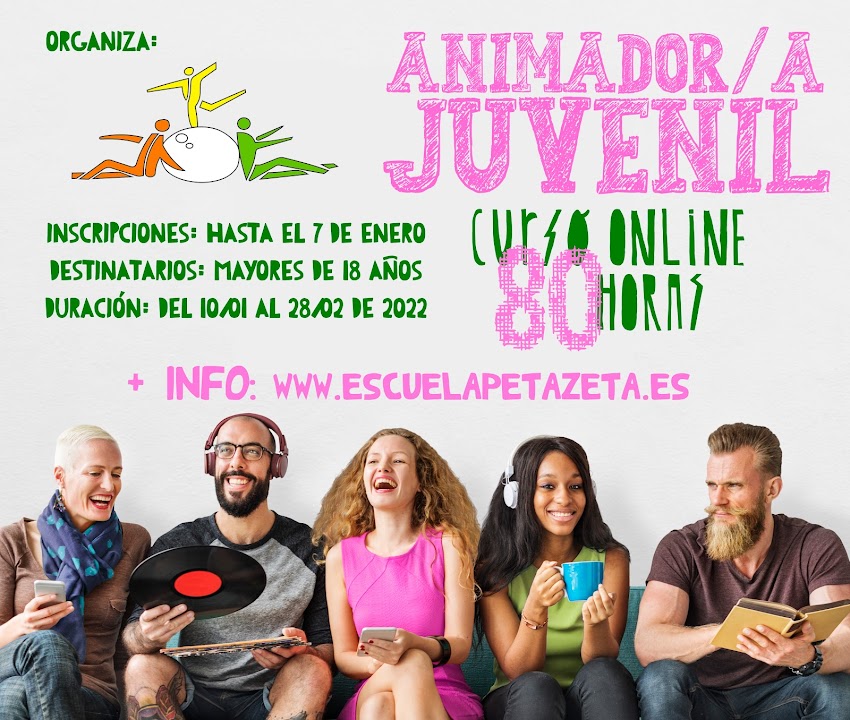 VI Curso Online Animador/a Juvenil de 80 Horas