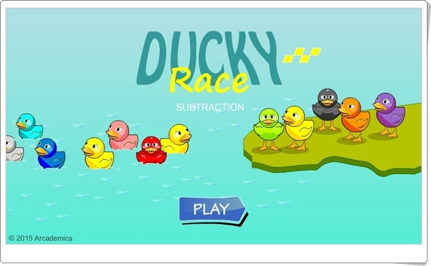 "Ducky Race Subtraction" (Juego de Matemáticas de Primaria)