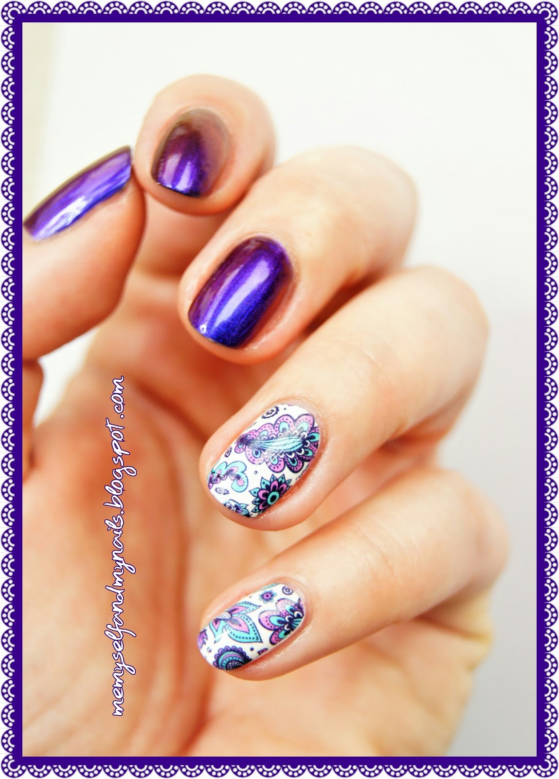 me, myself and my nails In bloom EVO NAILS 217 "cherry amethist"