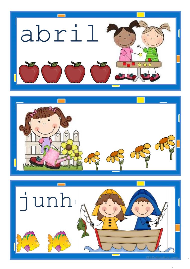 OS MESES DO ANO. Aprender e Brincar OS MESES DO ANO. Aprender e Brincar