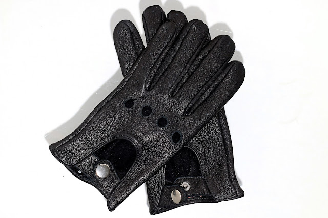 Skórzane rękawiczki do jazdy samochodem Trendhim