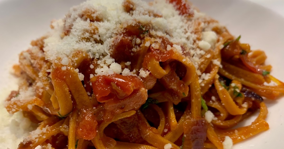 Gino D'Acampo Fettuccine all' Amatriciana