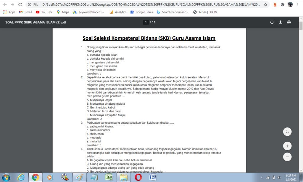 ⁂ Download soal tiu cpns 2019 beserta kunci jawaban images