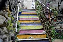 Kleurrijke trap
