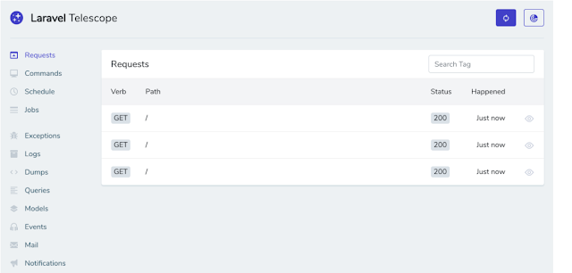 laravel telescope