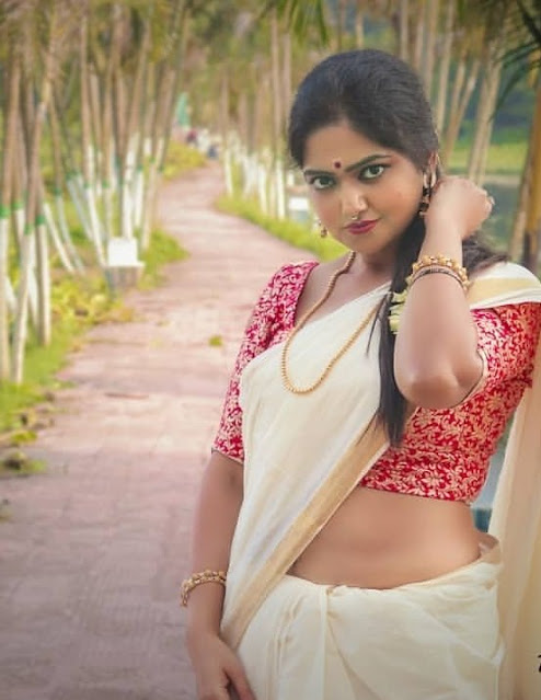 Malayalam Actress Latest HD Photoshoot Pics In Saree Navel Queens