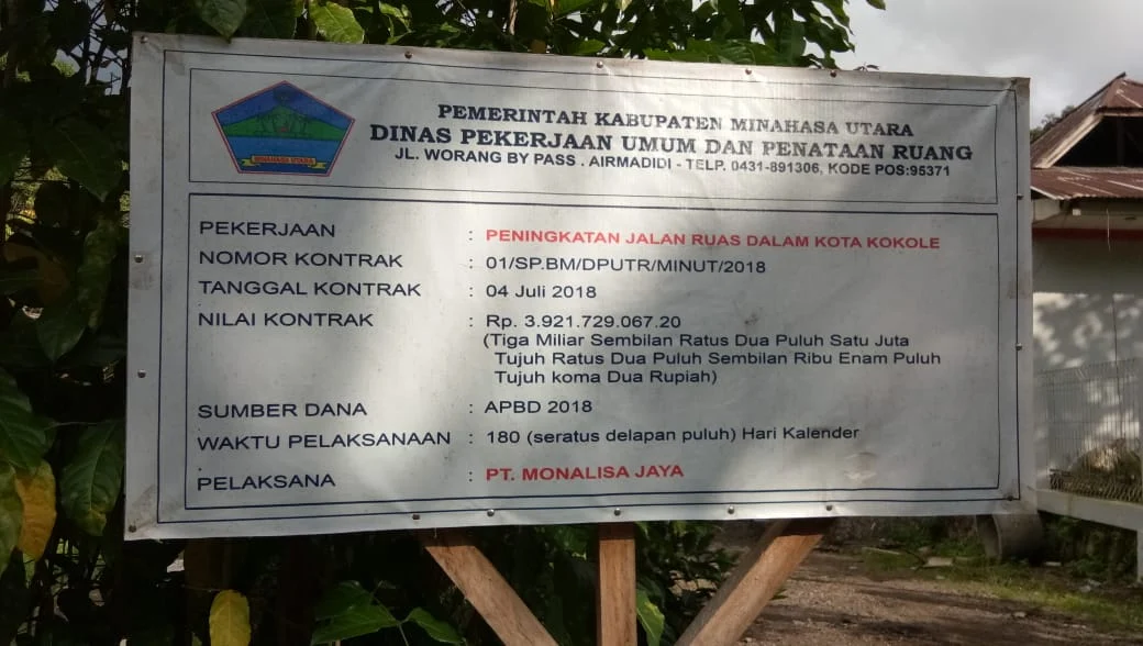  PT. Monalisa Jaya Harus Bertanggung Jawab Atas Proyek Amburadul Di Desa Kokole