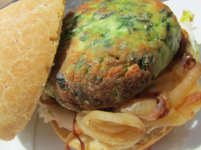  Hamburguesas de pollo y espinacas 