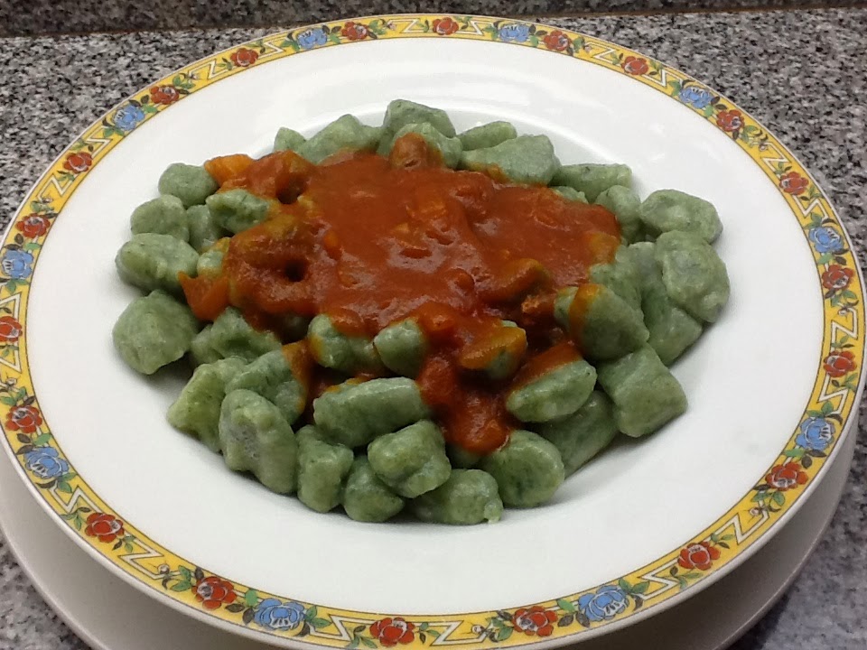 Ñoquis de Espinaca (gnocchi)