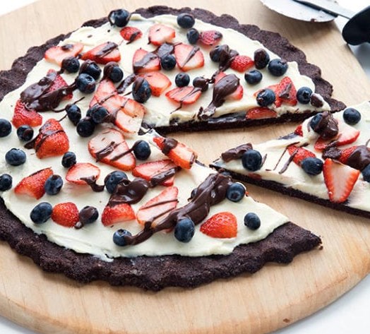 KETO COOKIE PIZZA #healthydessert #lowcarb