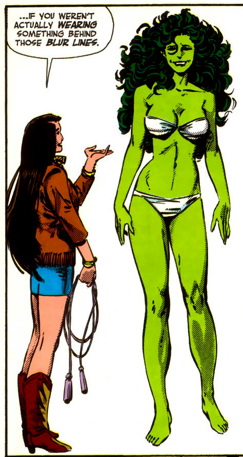 Classic Sensational She-Hulk: Jennifer Walters.