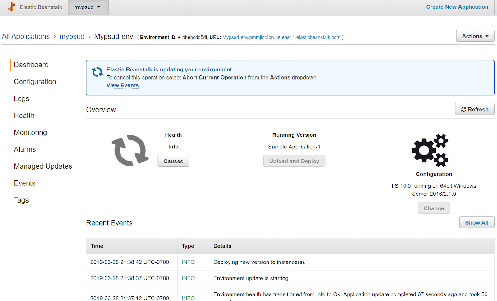 PowerShell Universal Dashboard and AWS Elastic Beanstalk