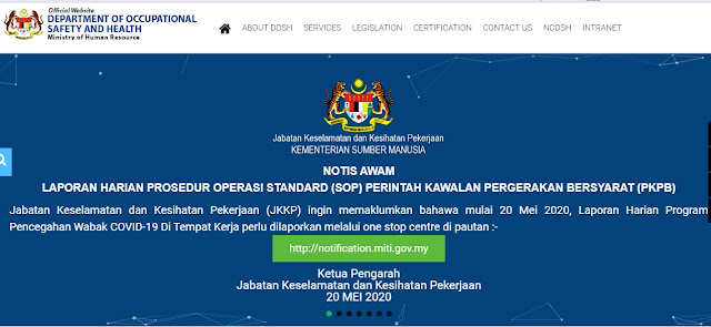 Simiey Dot Info Laporan Harian Program Pencegahan Wabak Covid 19 Di Tempat Kerja Jkkp