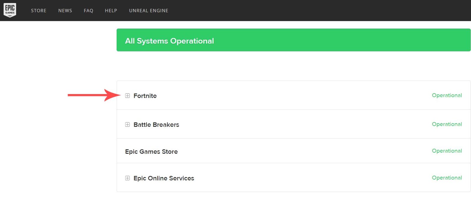epic games status epic games status
