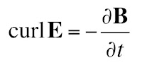 The differential form of Faraday's law.