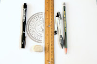 materials needed to draw a mandala