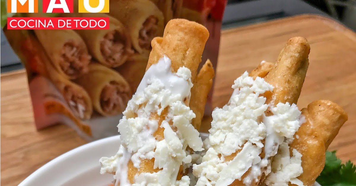 Mau Cocina de Todo Flautas Ahogadas en Salsa de Tomate con Chipotle