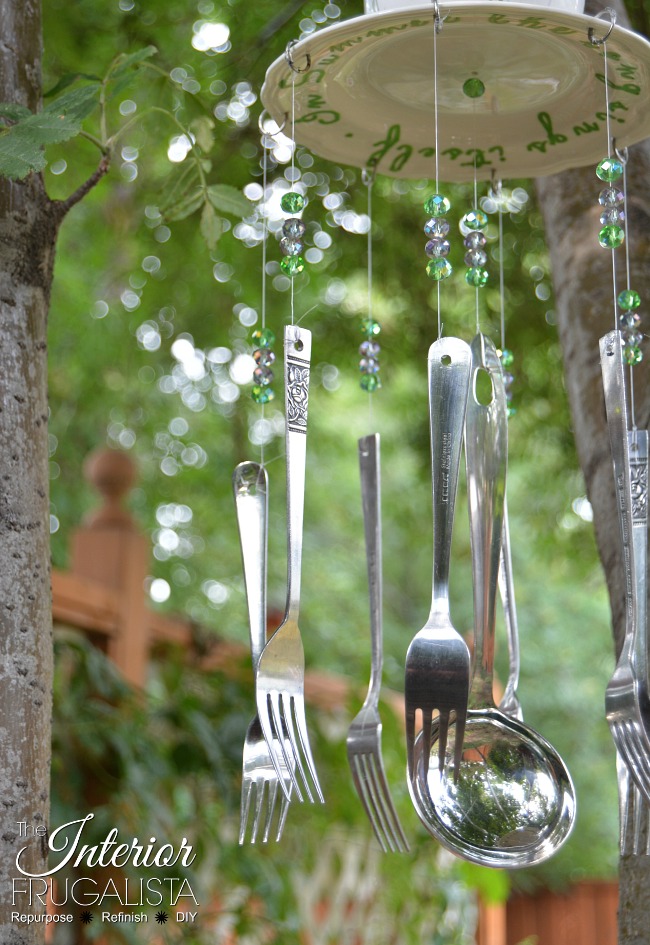 How To Make Whimsical Silverware Wind Chimes Interior Frugalista Silverware Wind Chimes