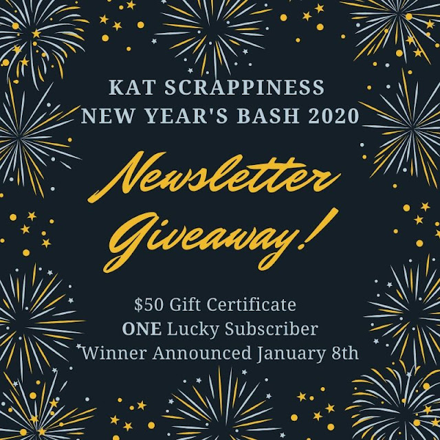 Newsletter giveaway for kat scrappiness