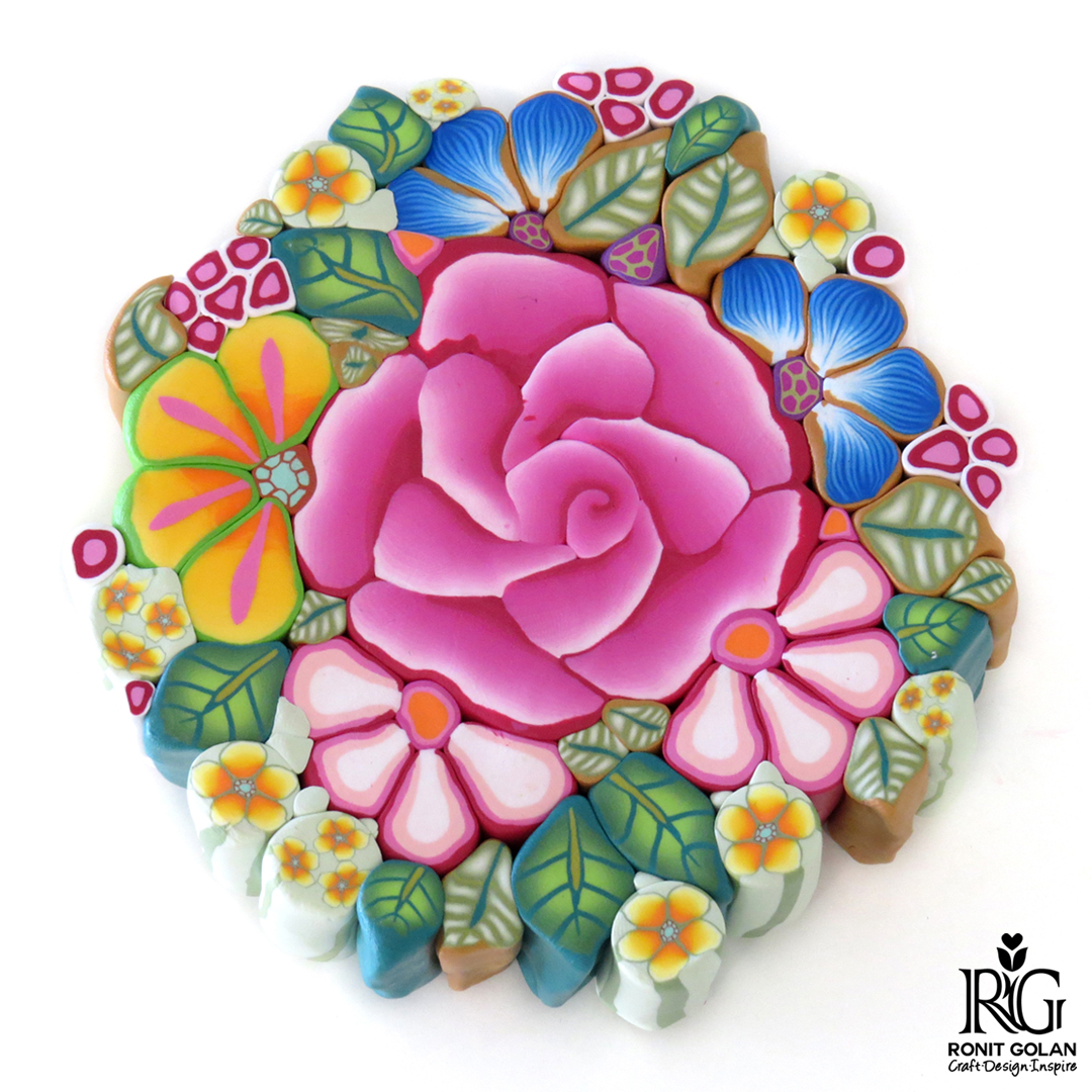 Ronit Golan Polymer Clay Joy Inspire to Create Flower Bouquet cane