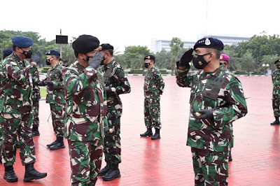 Panglima TNI Terima Laporan Kenaikan Pangkat 57 Perwira Tinggi