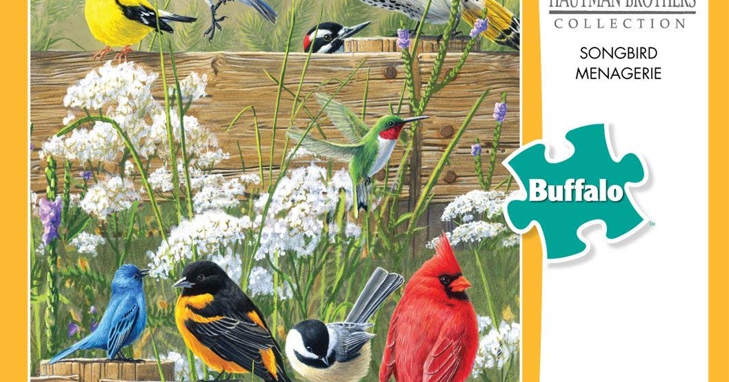 Dollar Savers Buffalo Games Songbird Menagerie 300 Large Piece Jigsaw