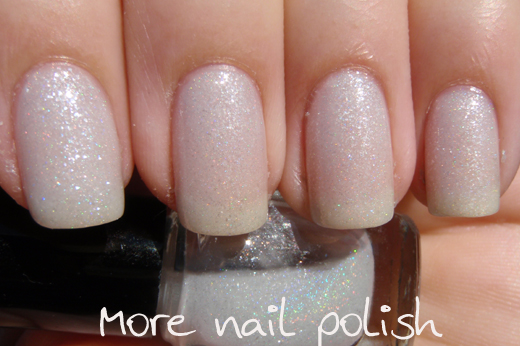 White holo franken ~ More Nail Polish