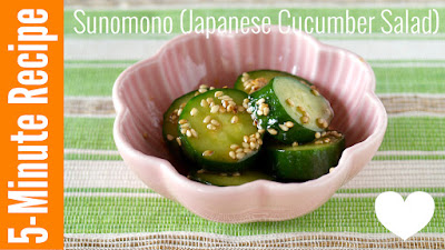 5 MIN Sunomono (Japanese Cucumber Salad - Vegan Recipe)