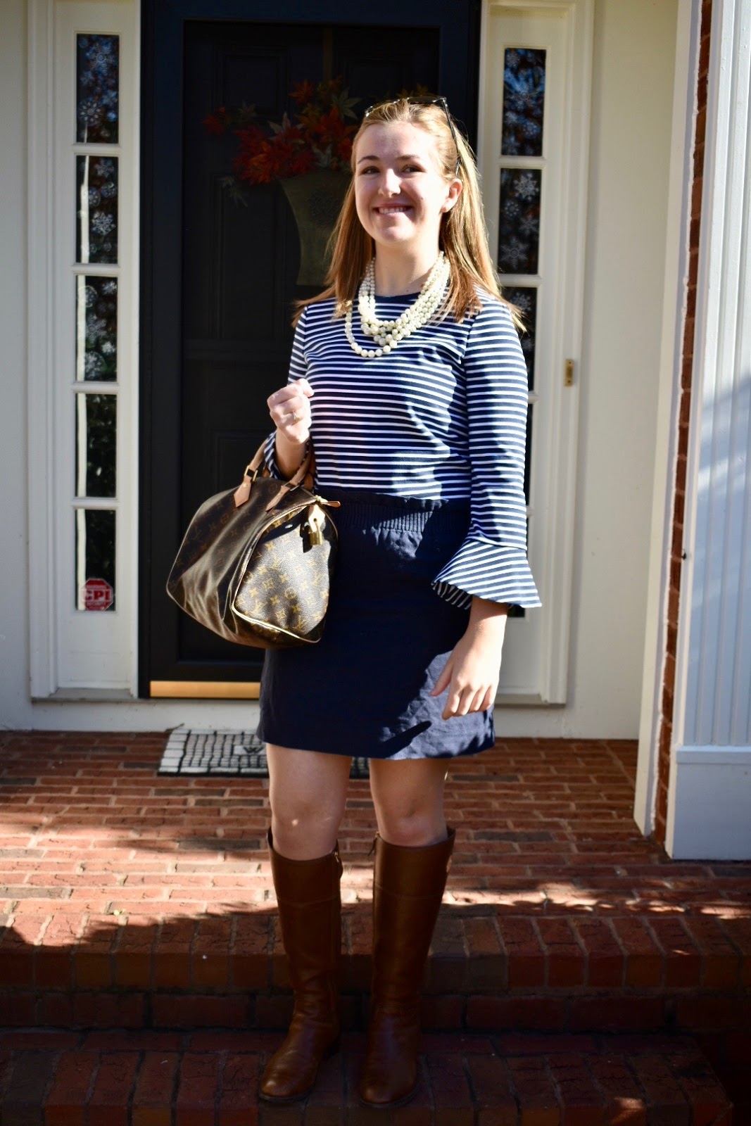 Chic in Carolina: Stripes & Bell Sleeves