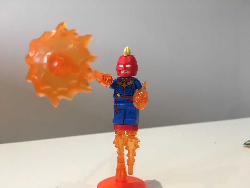 Brick Built Blogs: Lego Marvel Superheroes Captain Marvel Minifigure Review
