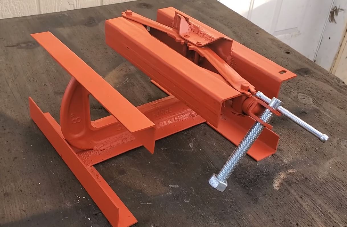 Just A Car Guy I guess you can save money on a vise by using any number of floor jacks, clamps