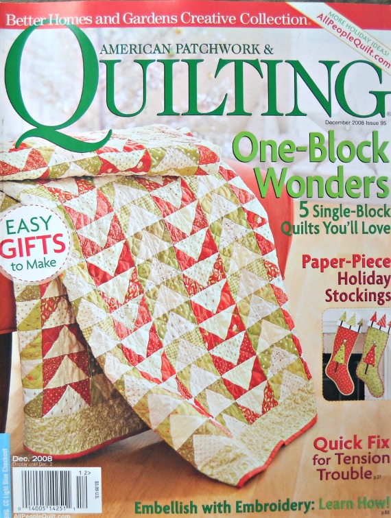 Curlicue Creations American Patchwork and Quilting Magazine Back