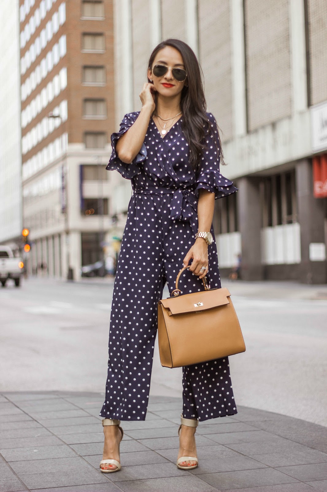 h&m polka dot jumpsuit